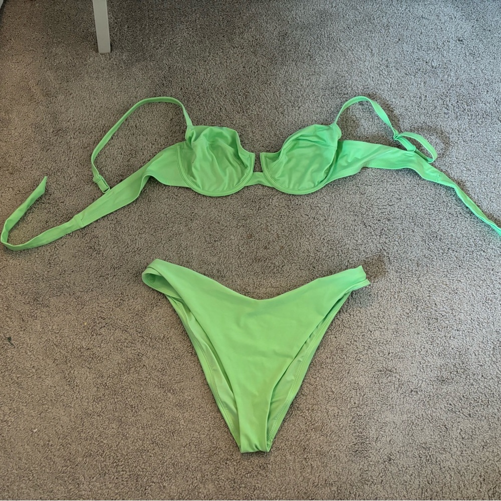 green bikini